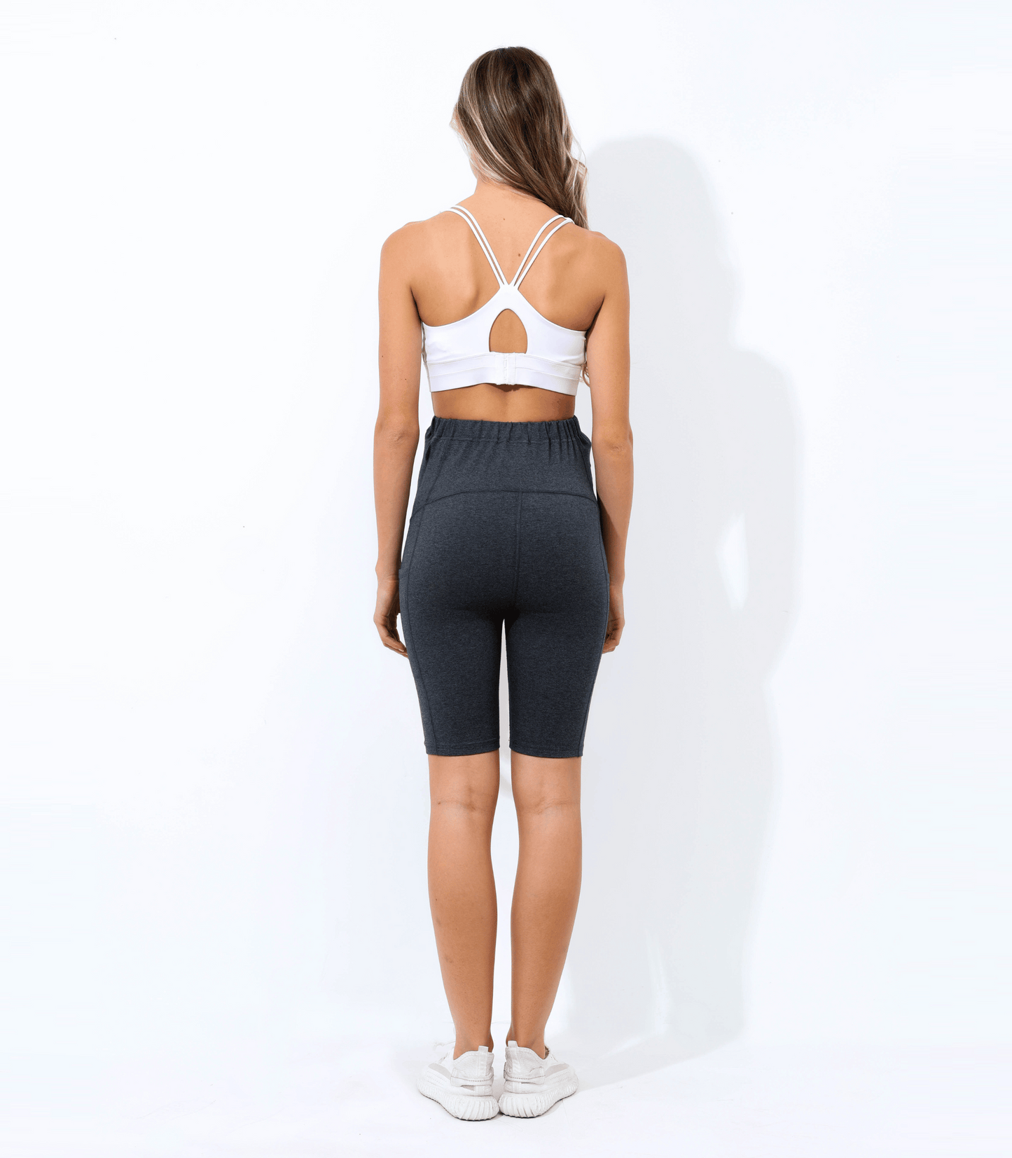 Dineiris Maternity Yoga Shorts with Pockets