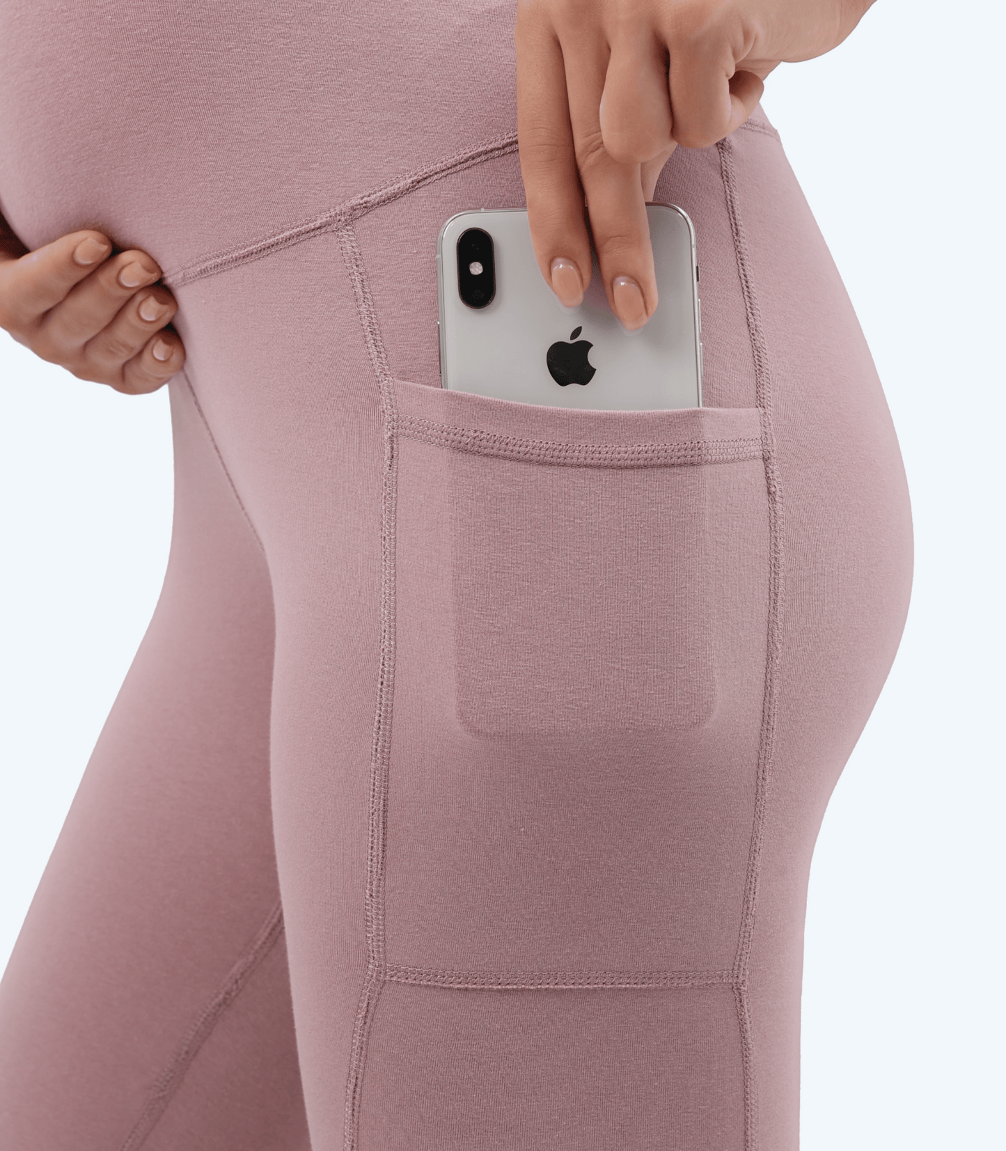 Dineiris Maternity Yoga Shorts with Pockets