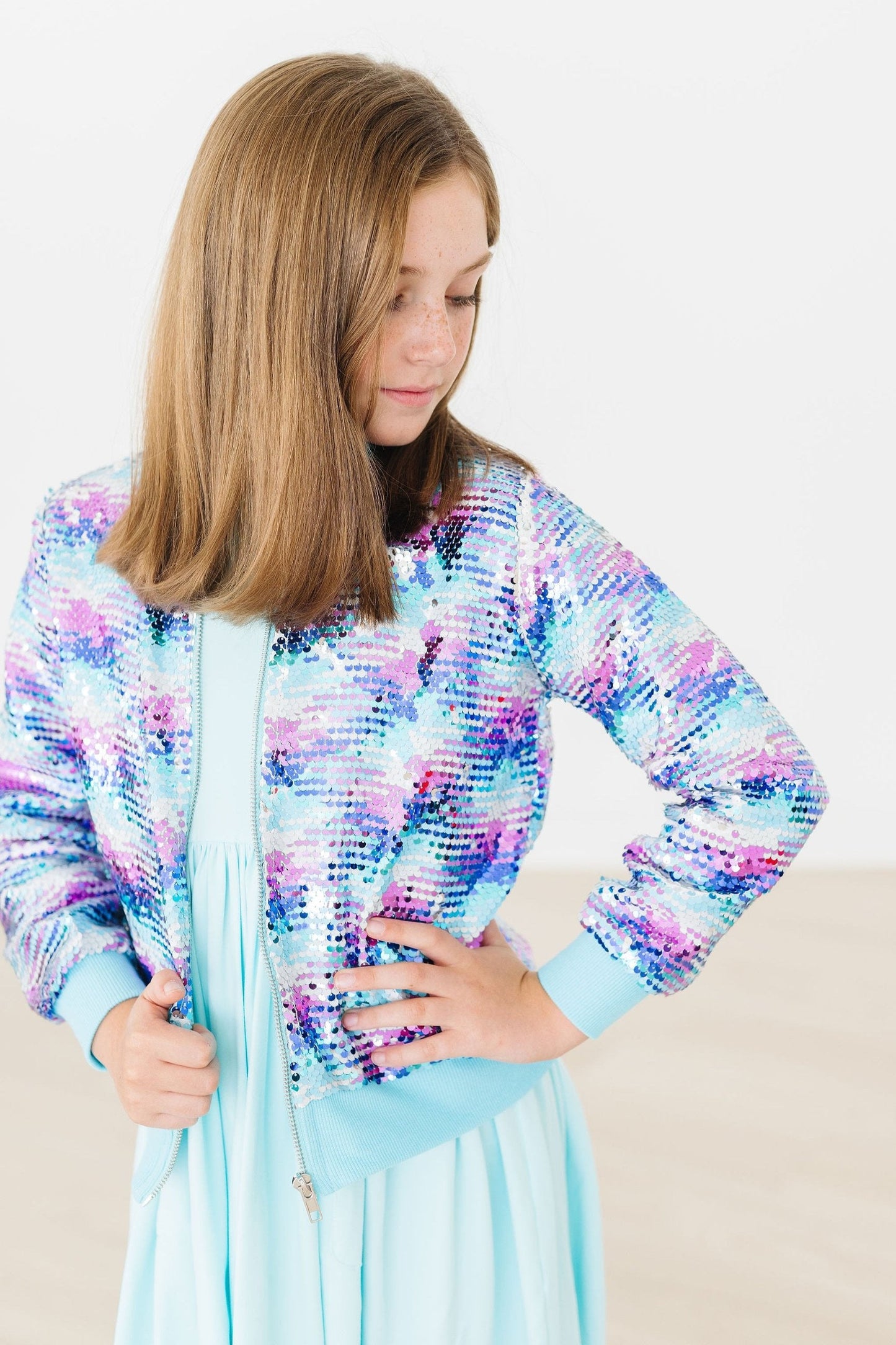 Rainelis Mermaid Flip Sequin Jacket