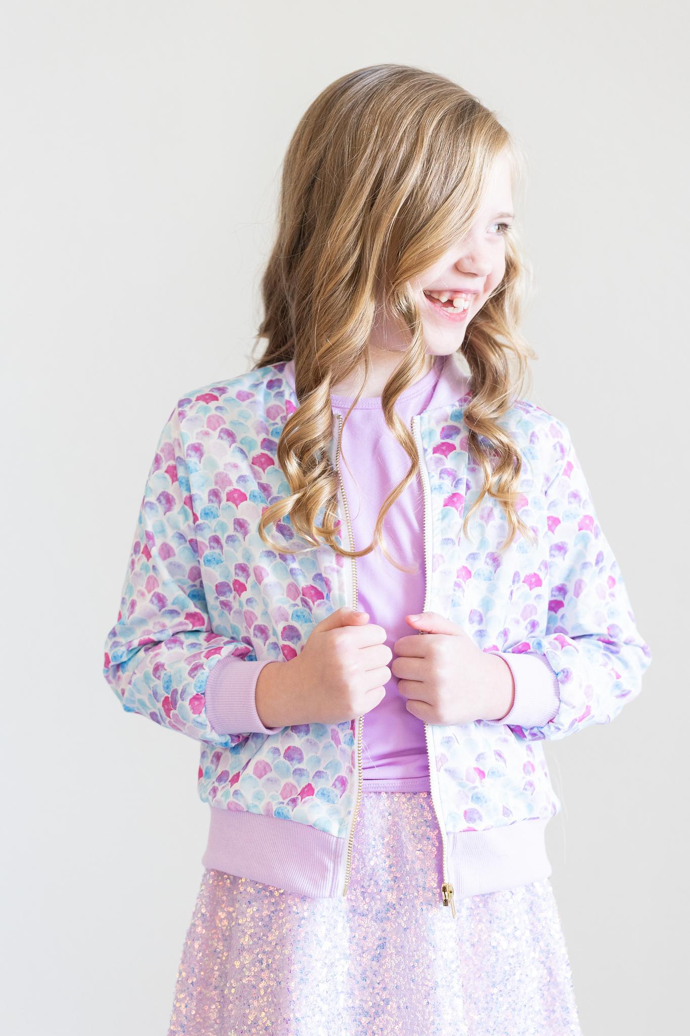 Rikermis Mermaid Scales Satin Jacket