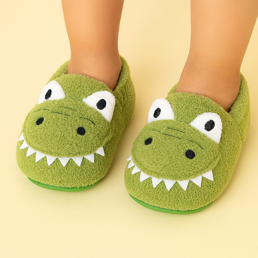 Vladimir Soft Cartoon Dino Slippers Ages 1-6