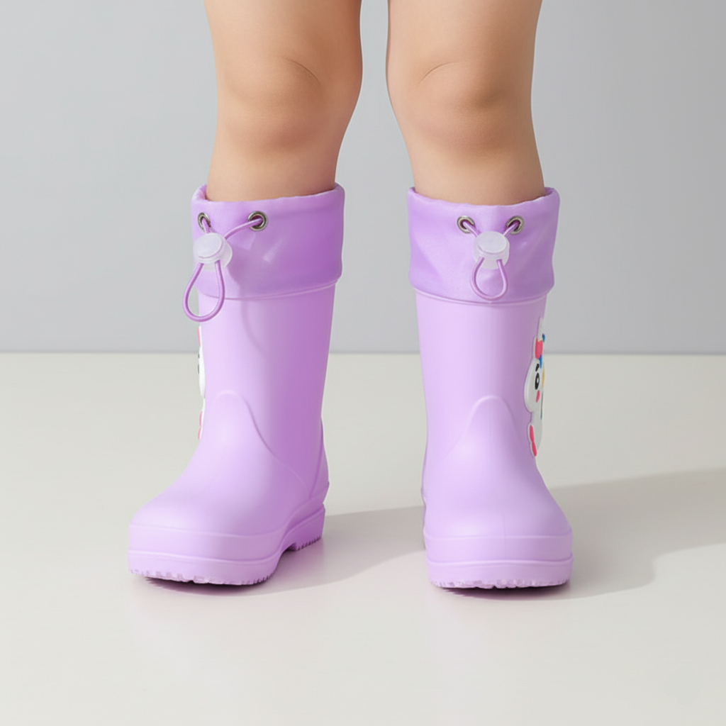 Farina Unicorn Waterproof Non-Slip Rain Boots Ages 0-3 Years