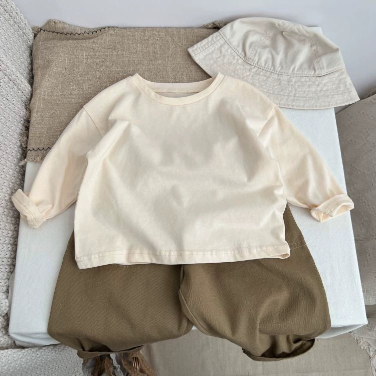 Liam New Arrival Basic Long Sleeves Tees - GuGuTon baby store - Baby Fashion - Toddlers Outfits - Babies Outfits - Toddler Clothes - Kids Clothing - Newborn Clothes - Newborn Wear - Kids Wear - Trending Clothes - Trending Outfits - Fall Fashion - Winter Fashion - Girls Clothes - Boys Clothes - Babies Wear - Kids Accessories - KidsWear - Summer Clothes - Summer Fashion - Summer Trend - Falls Sweaters - Tops - Bottom - Jeans - Blouse - Dresses - Newborn Dresses - Toys