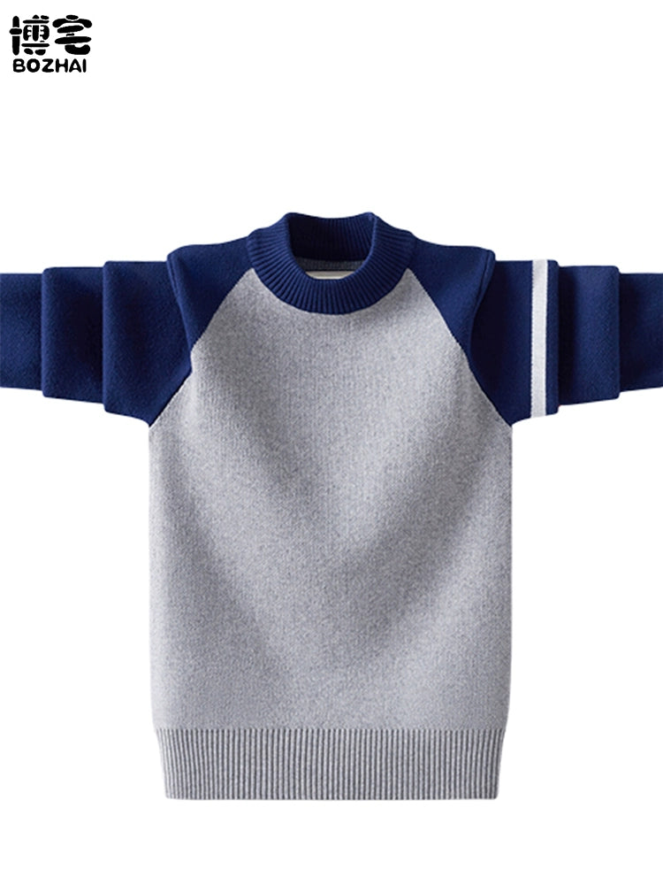 Steven Cotton Thickened Winter Boys' Sweater