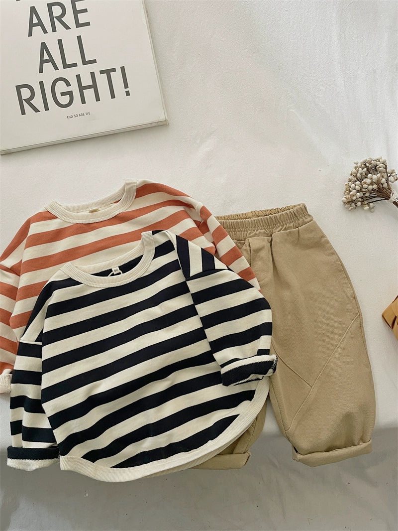 Jeremias Stripes Pure Cotton Sweater - GuGuTon baby store - Baby Fashion - Toddlers Outfits - Babies Outfits - Toddler Clothes - Kids Clothing - Newborn Clothes - Newborn Wear - Kids Wear - Trending Clothes - Trending Outfits - Fall Fashion - Winter Fashion - Girls Clothes - Boys Clothes - Babies Wear - Kids Accessories - KidsWear - Summer Clothes - Summer Fashion - Summer Trend - Falls Sweaters - Tops - Bottom - Jeans - Blouse - Dresses - Newborn Dresses - Toys