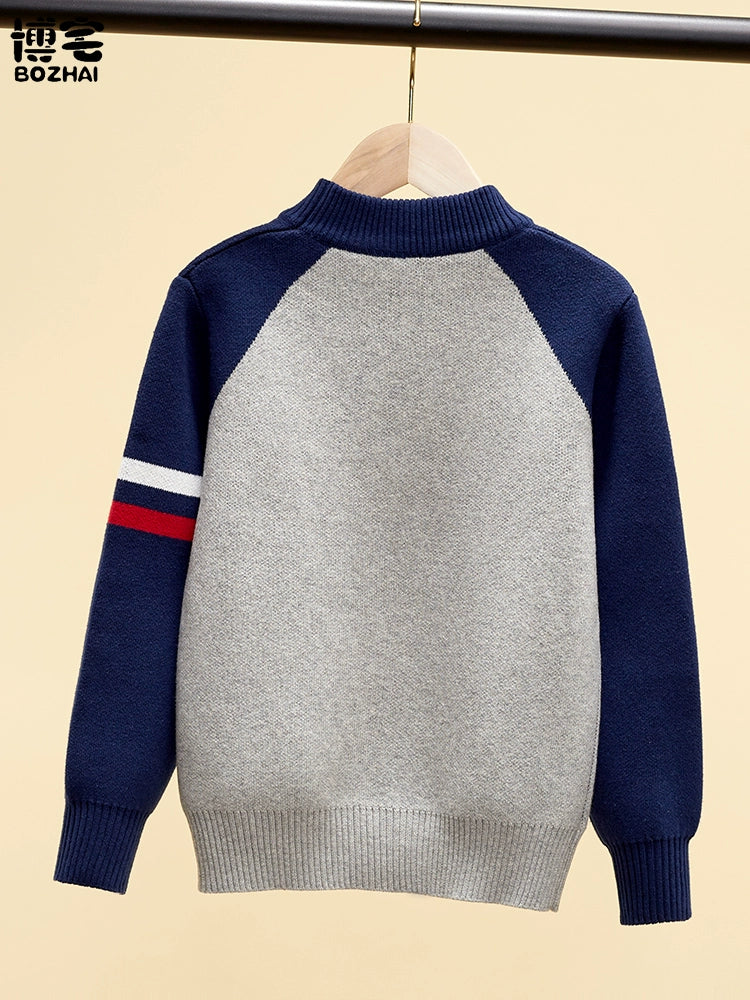 Steven Cotton Thickened Winter Boys' Sweater