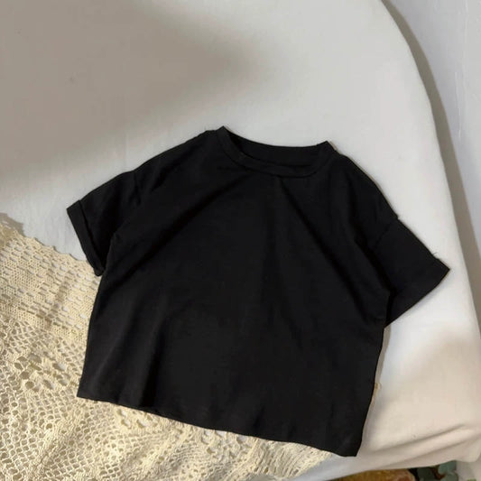 Ian Comfortable Korean Style Pure Color Tees