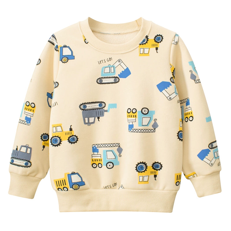 Ernesto Cartoon Velvet Kids Sweater
