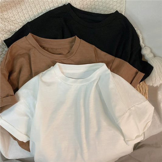Nico Children's Fashionable Solid Color Tees