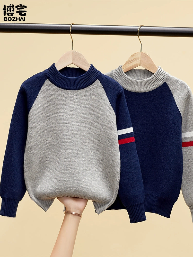 Steven Cotton Thickened Winter Boys' Sweater