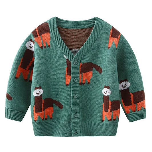 Roman Cotton Coat Casual Sweater