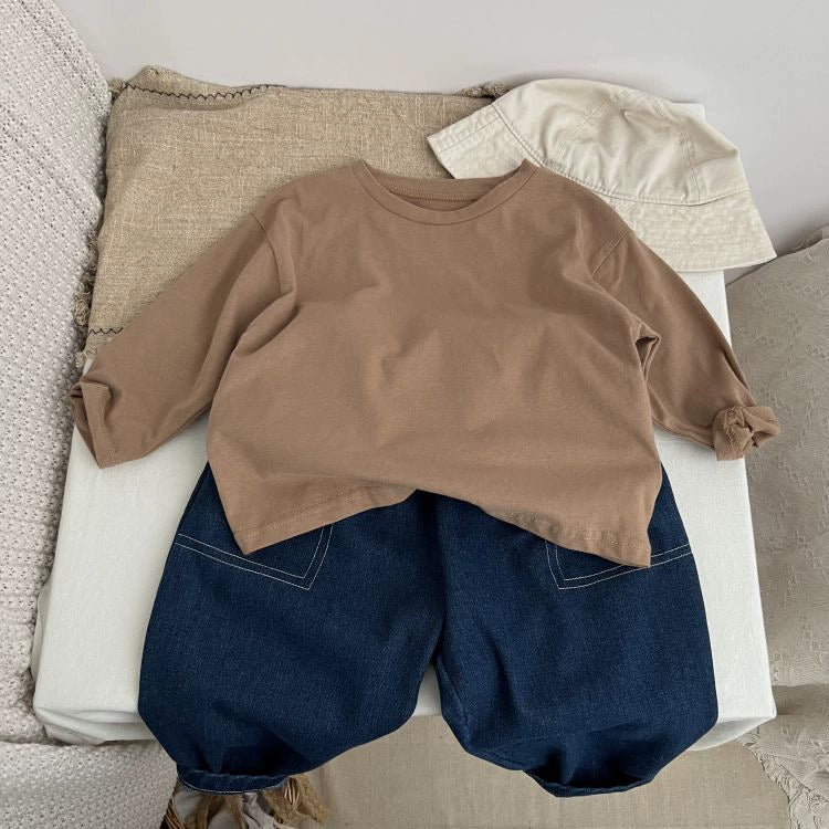 Liam New Arrival Basic Long Sleeves Tees - GuGuTon baby store - Baby Fashion - Toddlers Outfits - Babies Outfits - Toddler Clothes - Kids Clothing - Newborn Clothes - Newborn Wear - Kids Wear - Trending Clothes - Trending Outfits - Fall Fashion - Winter Fashion - Girls Clothes - Boys Clothes - Babies Wear - Kids Accessories - KidsWear - Summer Clothes - Summer Fashion - Summer Trend - Falls Sweaters - Tops - Bottom - Jeans - Blouse - Dresses - Newborn Dresses - Toys