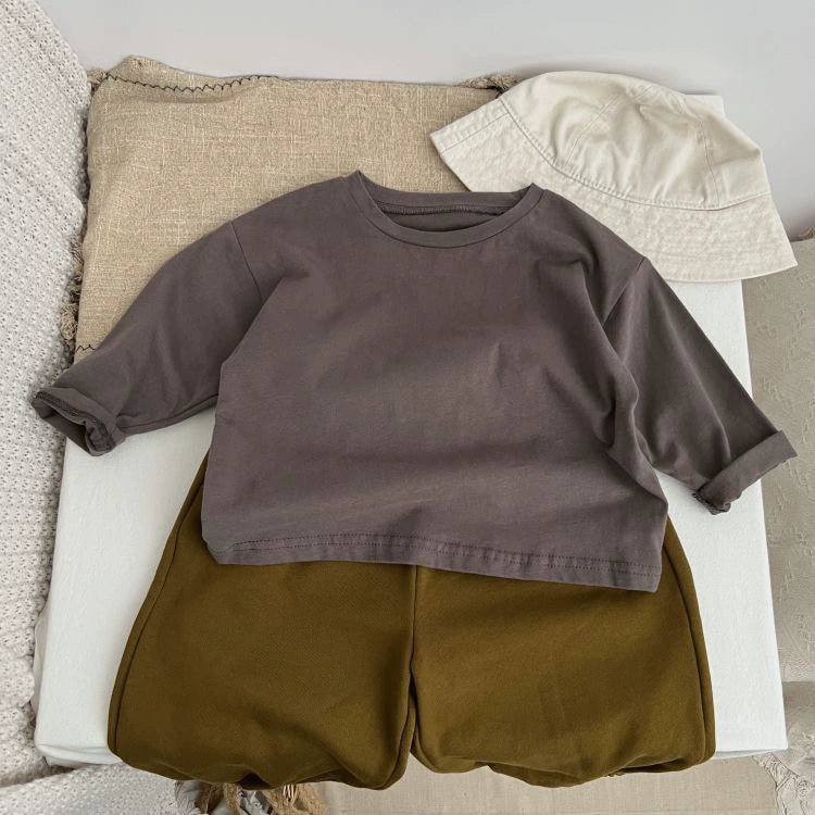 Liam New Arrival Basic Long Sleeves Tees - GuGuTon baby store - Baby Fashion - Toddlers Outfits - Babies Outfits - Toddler Clothes - Kids Clothing - Newborn Clothes - Newborn Wear - Kids Wear - Trending Clothes - Trending Outfits - Fall Fashion - Winter Fashion - Girls Clothes - Boys Clothes - Babies Wear - Kids Accessories - KidsWear - Summer Clothes - Summer Fashion - Summer Trend - Falls Sweaters - Tops - Bottom - Jeans - Blouse - Dresses - Newborn Dresses - Toys