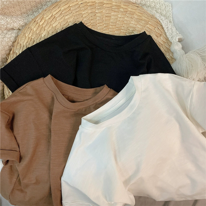 Nico Children's Fashionable Solid Color Tees - GuGuTon baby store - Baby Fashion - Toddlers Outfits - Babies Outfits - Toddler Clothes - Kids Clothing - Newborn Clothes - Newborn Wear - Kids Wear - Trending Clothes - Trending Outfits - Fall Fashion - Winter Fashion - Girls Clothes - Boys Clothes - Babies Wear - Kids Accessories - KidsWear - Summer Clothes - Summer Fashion - Summer Trend - Falls Sweaters - Tops - Bottom - Jeans - Blouse - Dresses - Newborn Dresses - Toys