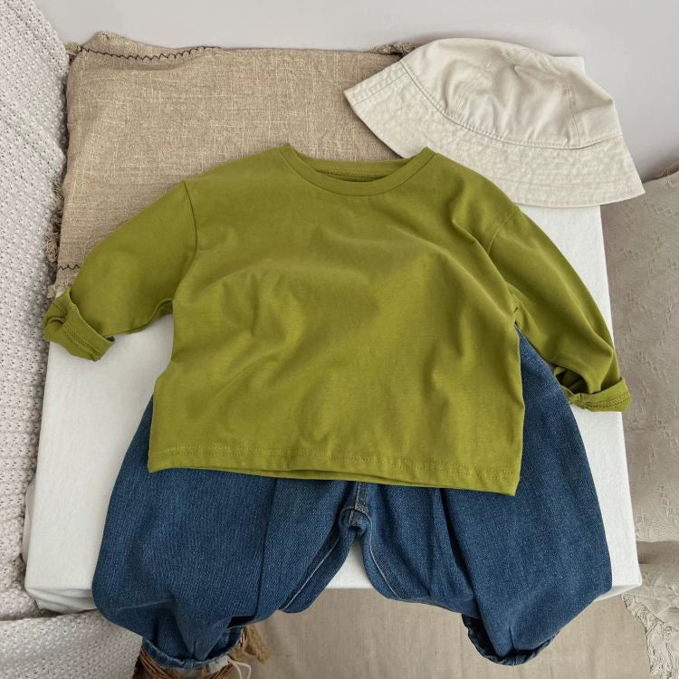 Liam New Arrival Basic Long Sleeves Tees - GuGuTon baby store - Baby Fashion - Toddlers Outfits - Babies Outfits - Toddler Clothes - Kids Clothing - Newborn Clothes - Newborn Wear - Kids Wear - Trending Clothes - Trending Outfits - Fall Fashion - Winter Fashion - Girls Clothes - Boys Clothes - Babies Wear - Kids Accessories - KidsWear - Summer Clothes - Summer Fashion - Summer Trend - Falls Sweaters - Tops - Bottom - Jeans - Blouse - Dresses - Newborn Dresses - Toys