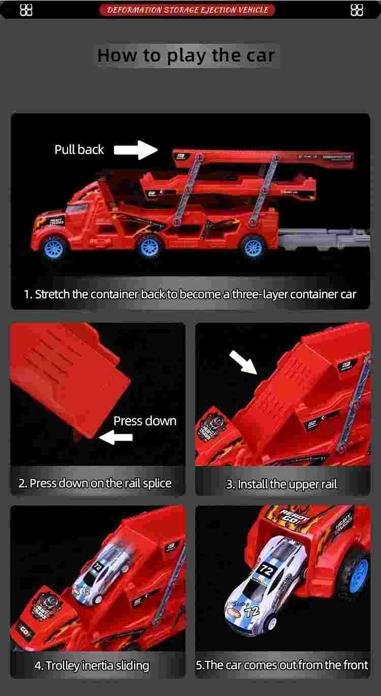 Educational Truck Deformation Car Toys for Kids