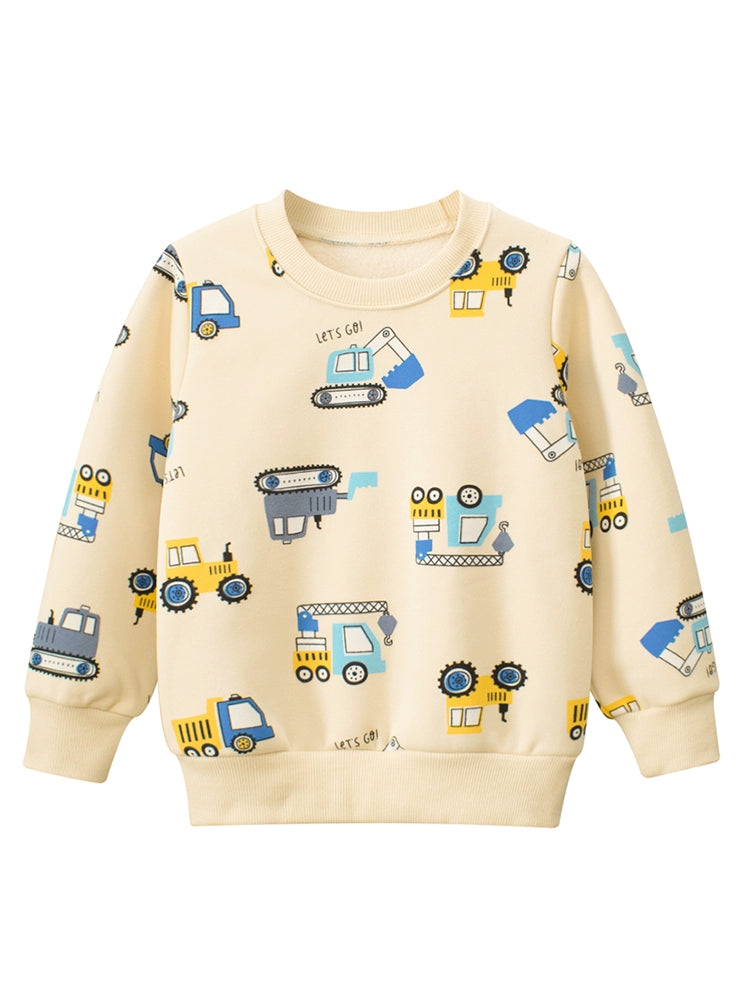 Ernesto Cartoon Velvet Kids Sweater