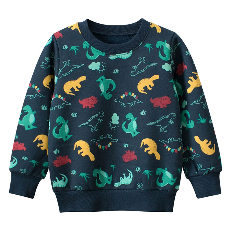 Ernesto Cartoon Velvet Kids Sweater
