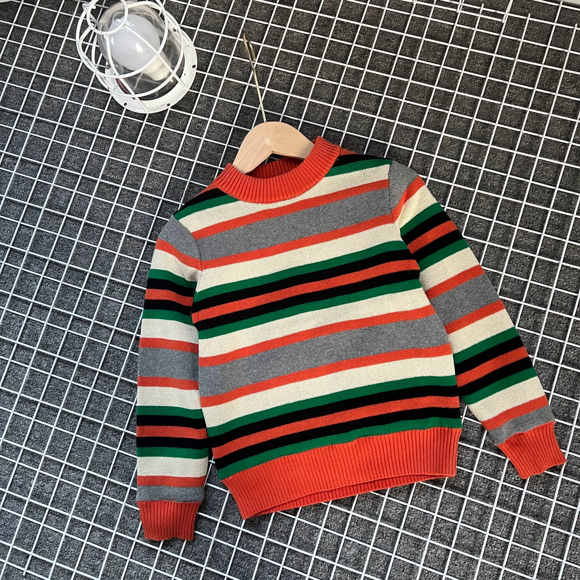 Jeison Children's Striped Cotton Sweater - GuGuTon baby store - Baby Fashion - Toddlers Outfits - Babies Outfits - Toddler Clothes - Kids Clothing - Newborn Clothes - Newborn Wear - Kids Wear - Trending Clothes - Trending Outfits - Fall Fashion - Winter Fashion - Girls Clothes - Boys Clothes - Babies Wear - Kids Accessories - KidsWear - Summer Clothes - Summer Fashion - Summer Trend - Falls Sweaters - Tops - Bottom - Jeans - Blouse - Dresses - Newborn Dresses - Toys