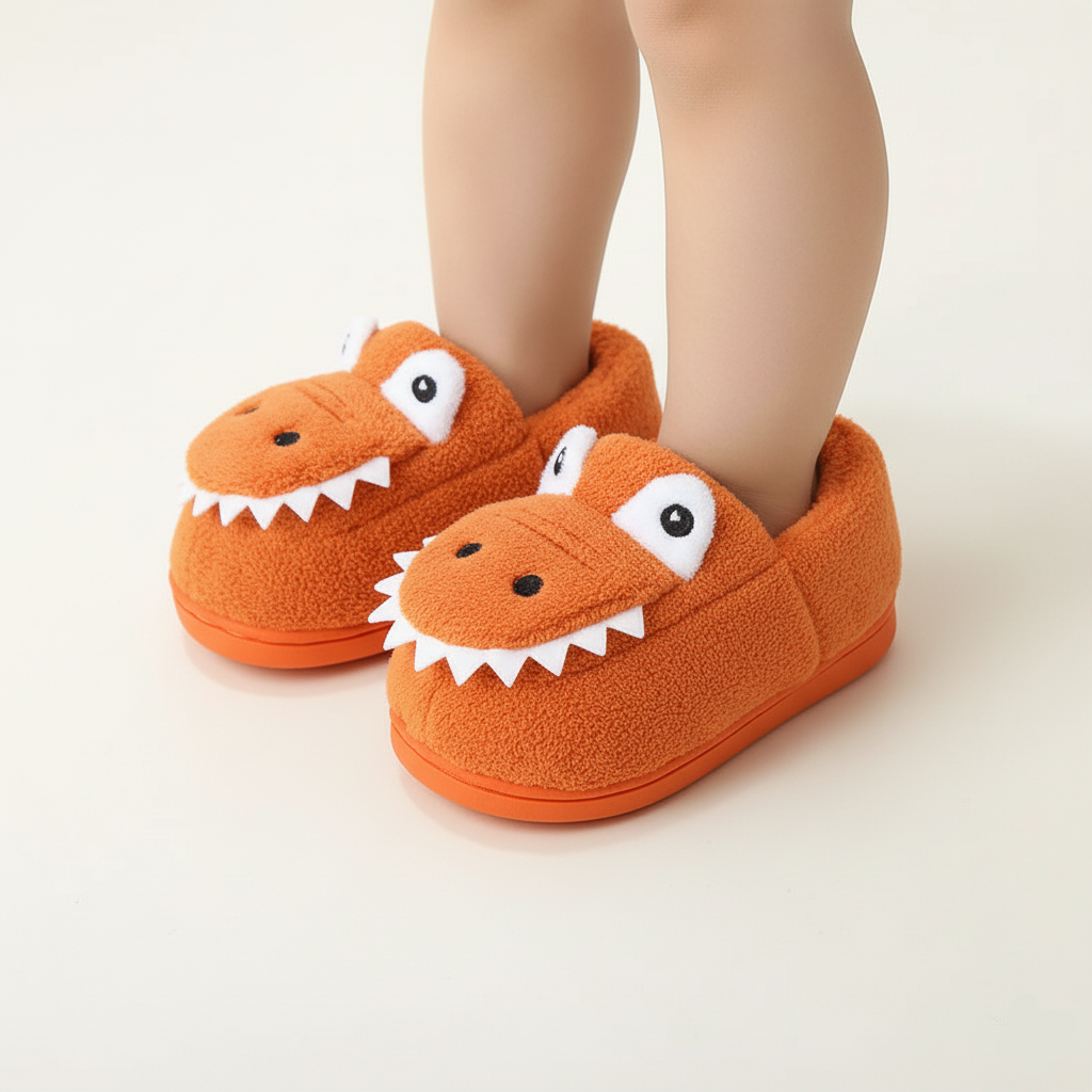 Vladimir Soft Cartoon Dino Slippers Ages 1-6