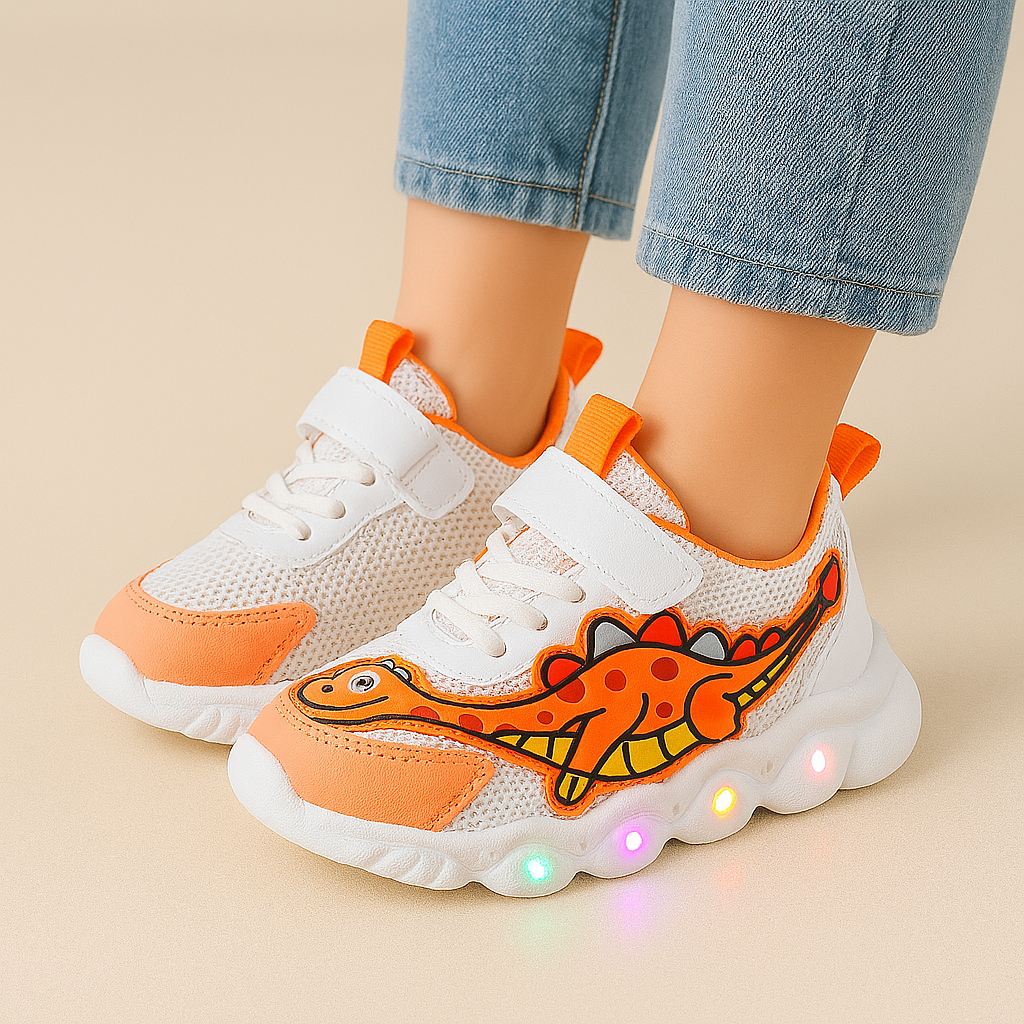 Maicol LED Dinosaur Edition Sneakers for Kids (1–6 Years)