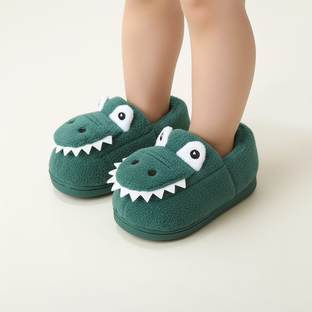 Vladimir Soft Cartoon Dino Slippers Ages 1-6