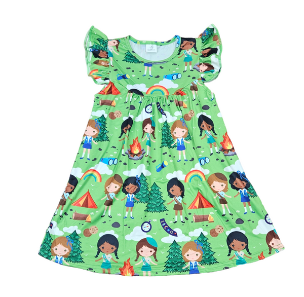 Rosanna Girl Camping Oops Colorful Dress