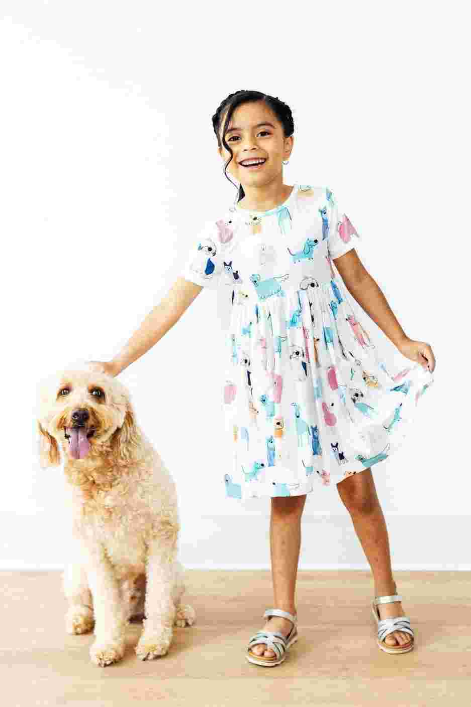 Puppy Pals S/S Twirl Dress with Pockets