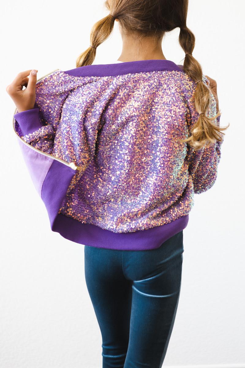 Esthel Purple Sequin Jacket