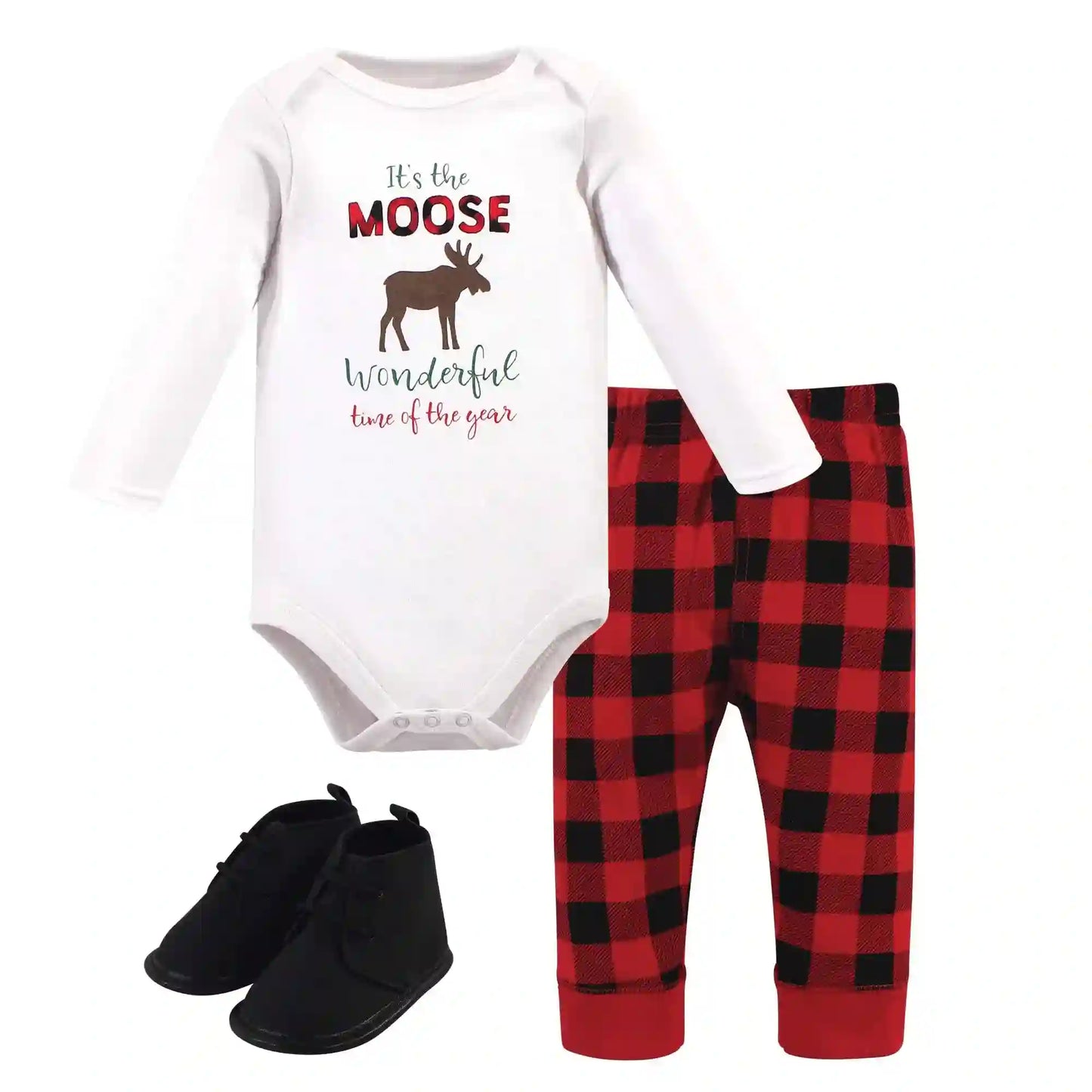 Hudson Unisex Cotton  Set Moose  0-3 Months