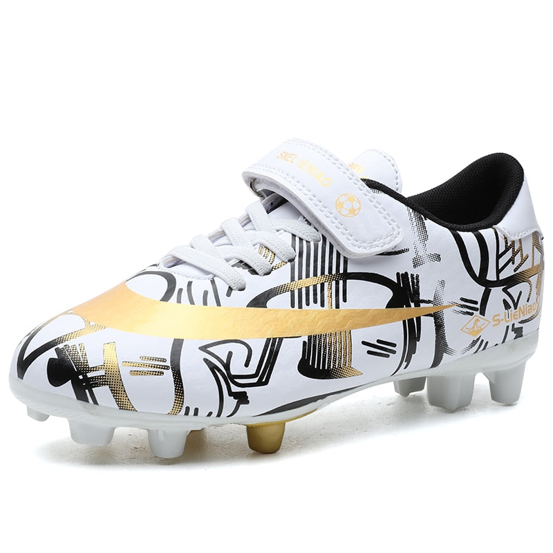 Football Shoes For Kids White Low Top Comfortable Boys