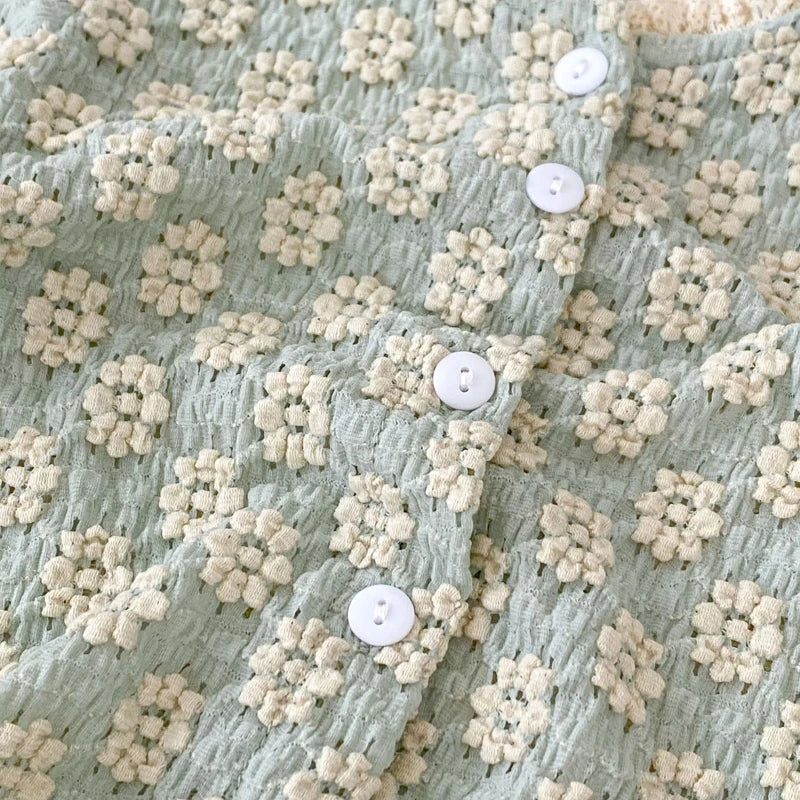 Paulina Jacquard knitted long sleeved Set