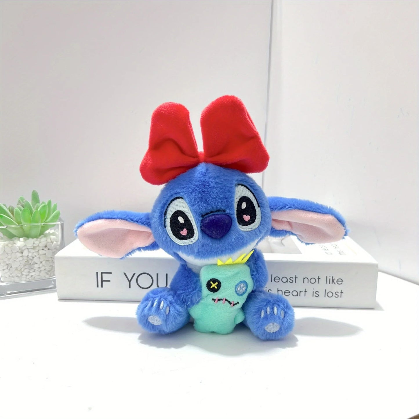 Disney Stitch Plush Toy Cute Soft Stuffed Doll, Cartoon Collectible for Girls, High-Quality, Birthday, Christmas & Holiday Gift