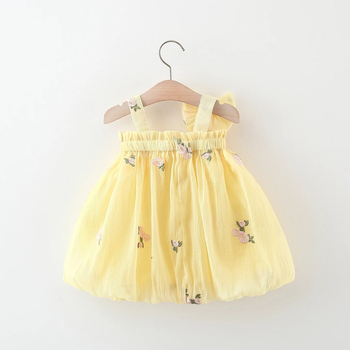 (0-3 Years Old) Baby Girl Dress, Summer Cotton Full Body Embroidered Suspender Princess Dress