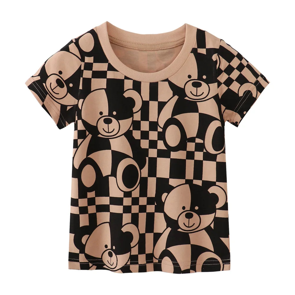 Richard Cartoon Printed Short Sleeve Tees - GuGuTon baby store - Baby Fashion - Toddlers Outfits - Babies Outfits - Toddler Clothes - Kids Clothing - Newborn Clothes - Newborn Wear - Kids Wear - Trending Clothes - Trending Outfits - Fall Fashion - Winter Fashion - Girls Clothes - Boys Clothes - Babies Wear - Kids Accessories - KidsWear - Summer Clothes - Summer Fashion - Summer Trend - Falls Sweaters - Tops - Bottom - Jeans - Blouse - Dresses - Newborn Dresses - Toys