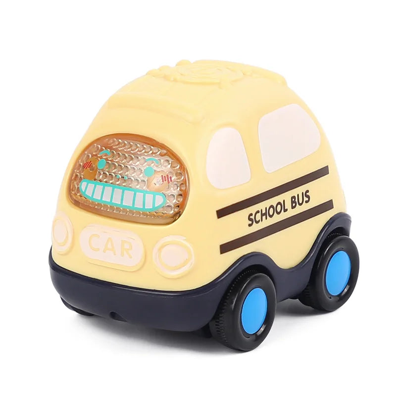 Baby Car Toys for 6 12 Months Friction Car Infant Soft Rubber Inertial Push and Go