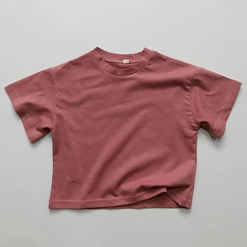 Miguel Cotton Short Sleeve Solid Tees - GuGuTon baby store - Baby Fashion - Toddlers Outfits - Babies Outfits - Toddler Clothes - Kids Clothing - Newborn Clothes - Newborn Wear - Kids Wear - Trending Clothes - Trending Outfits - Fall Fashion - Winter Fashion - Girls Clothes - Boys Clothes - Babies Wear - Kids Accessories - KidsWear - Summer Clothes - Summer Fashion - Summer Trend - Falls Sweaters - Tops - Bottom - Jeans - Blouse - Dresses - Newborn Dresses - Toys