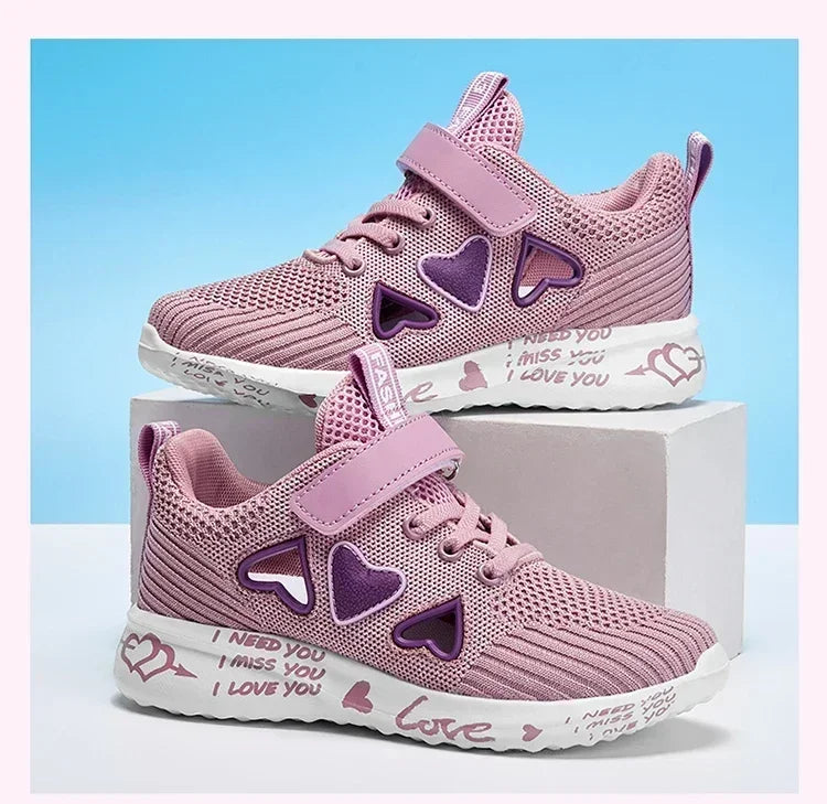 Girls Sneakers Kids Summer Light Mesh Casual Shoes Children Autumn Breathable Tenis