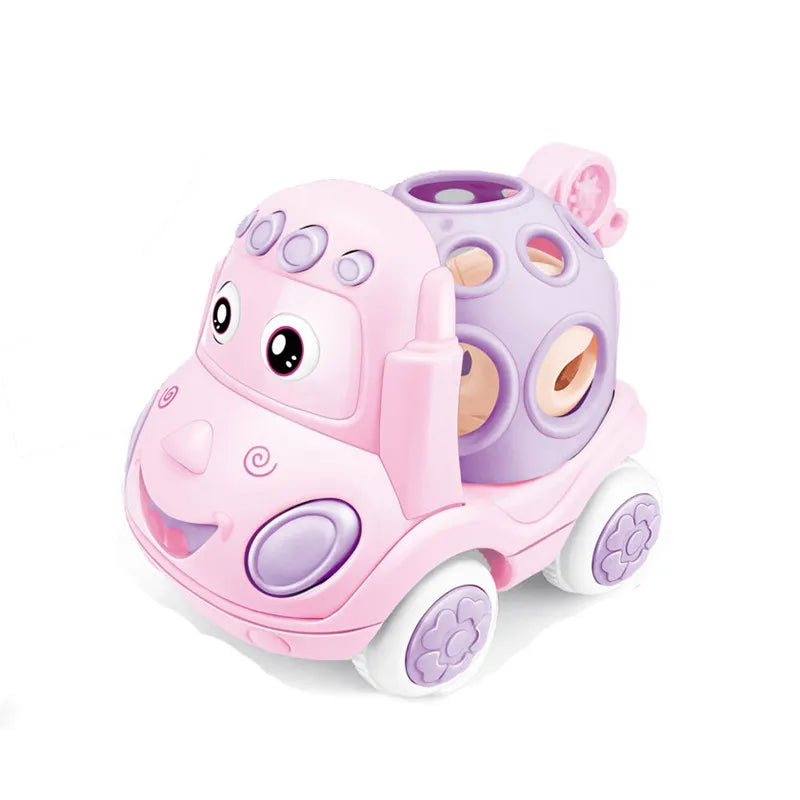 Baby Car Toys for 6 12 Months Friction Car Infant Soft Rubber Inertial Push and Go