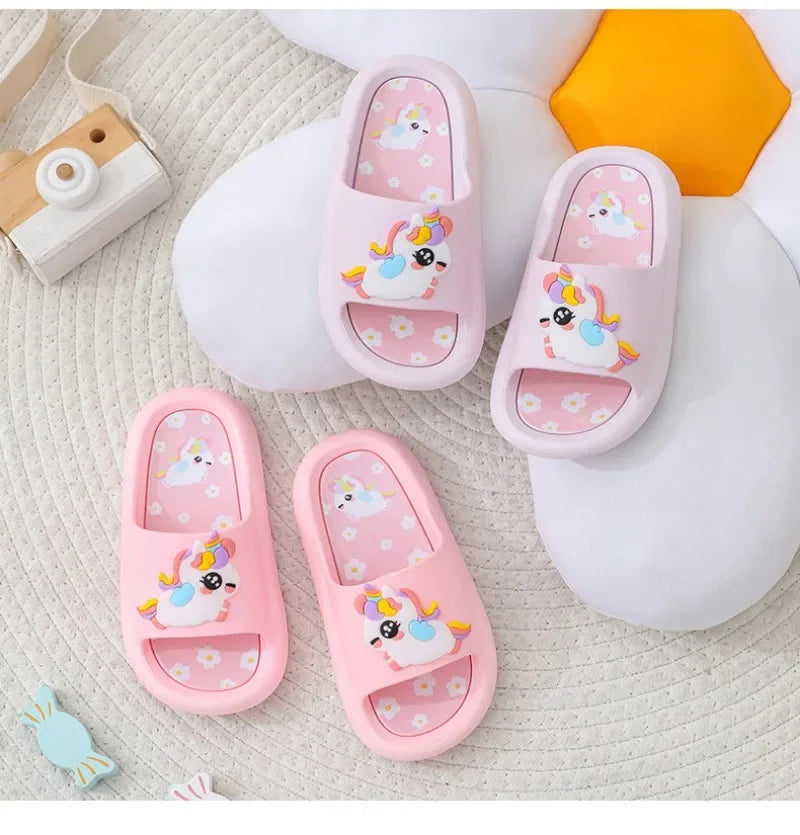 Channel Unicorn Dream Kids Slippers Soft 2-6 Years