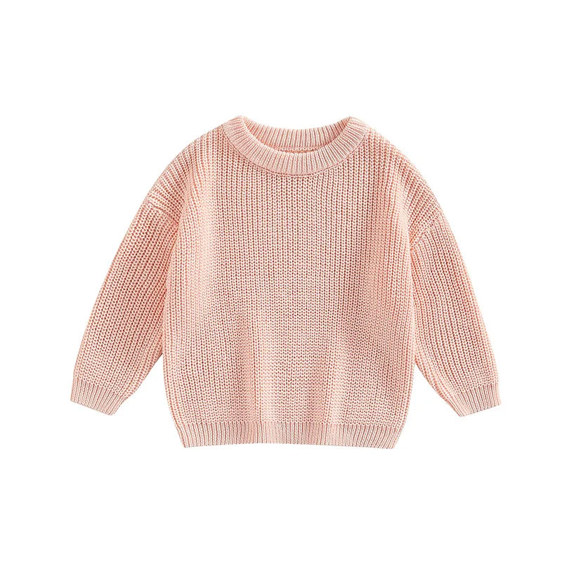 Piero Basic Cotton Long Sleeve Sweater