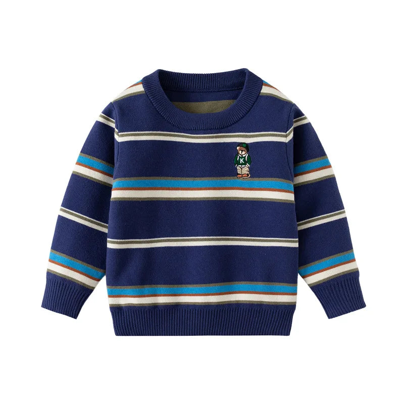 Bernardo Long Sleeve Stripe Sweater - GuGuTon baby store - Baby Fashion - Toddlers Outfits - Babies Outfits - Toddler Clothes - Kids Clothing - Newborn Clothes - Newborn Wear - Kids Wear - Trending Clothes - Trending Outfits - Fall Fashion - Winter Fashion - Girls Clothes - Boys Clothes - Babies Wear - Kids Accessories - KidsWear - Summer Clothes - Summer Fashion - Summer Trend - Falls Sweaters - Tops - Bottom - Jeans - Blouse - Dresses - Newborn Dresses - Toys