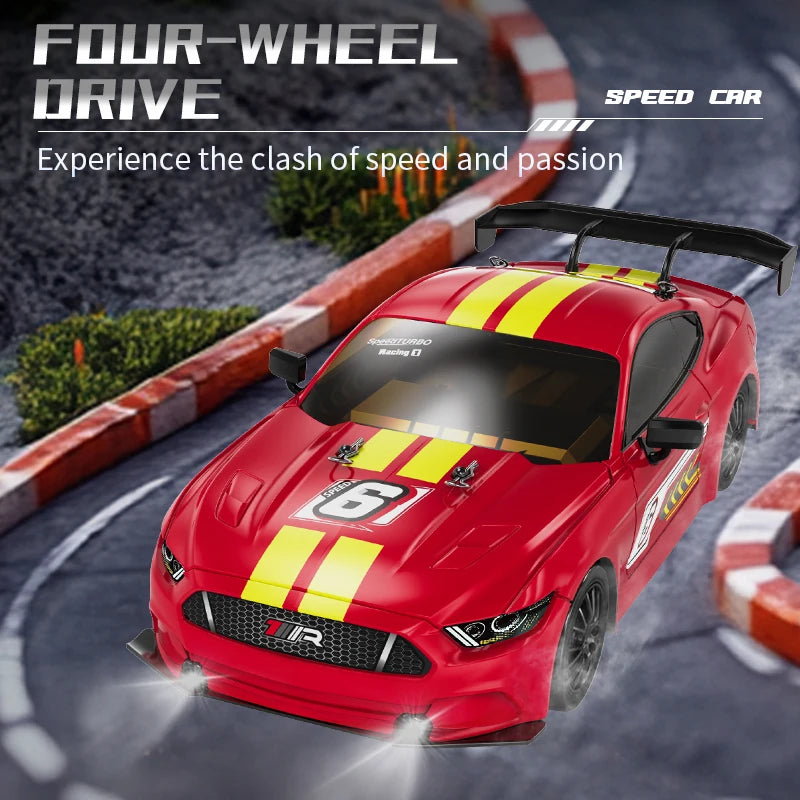 KF28 1:16 4WD RC Rally Car 2.4G High Speed Remote Control Racing Car with Full Proportional Throttle & Steering — Great Gift for