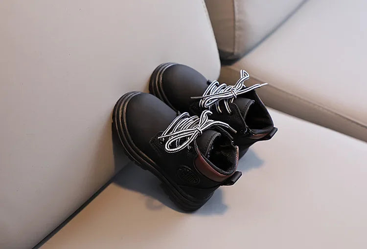 Liam Winter Kids Combat Boots - Non-slip Footwear