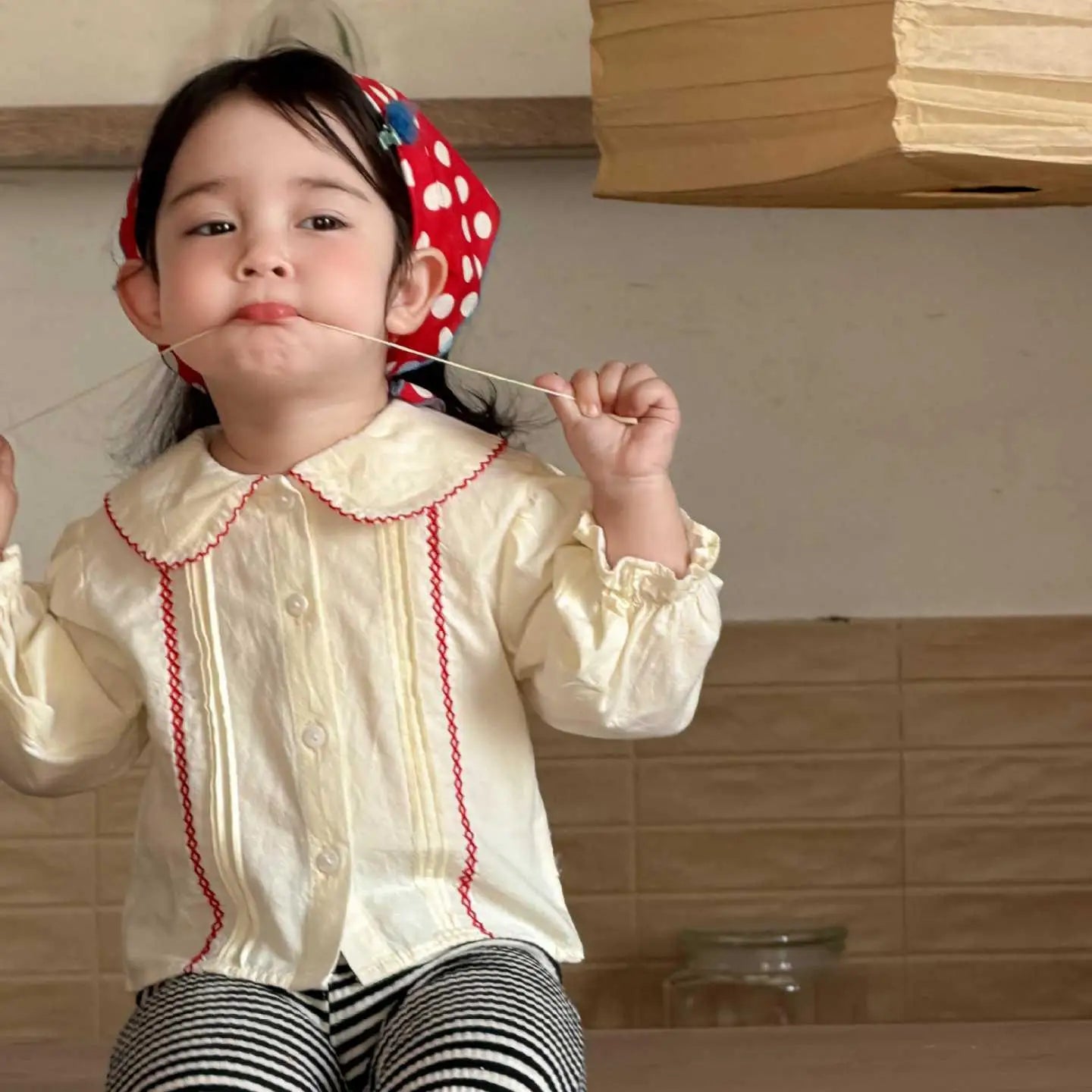 Miguelina Long Sleeve Solid Cute Tops