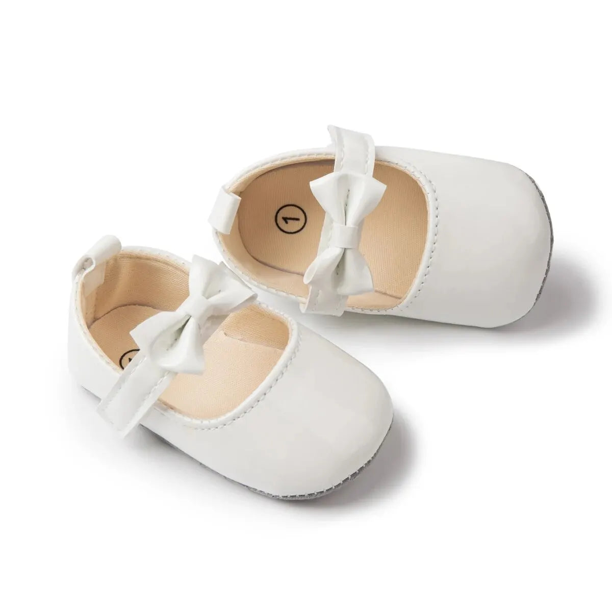 Meckior Baby Girls Shoes Bowknot Princess Dress Shoes PU Anti-slip Soft Sole