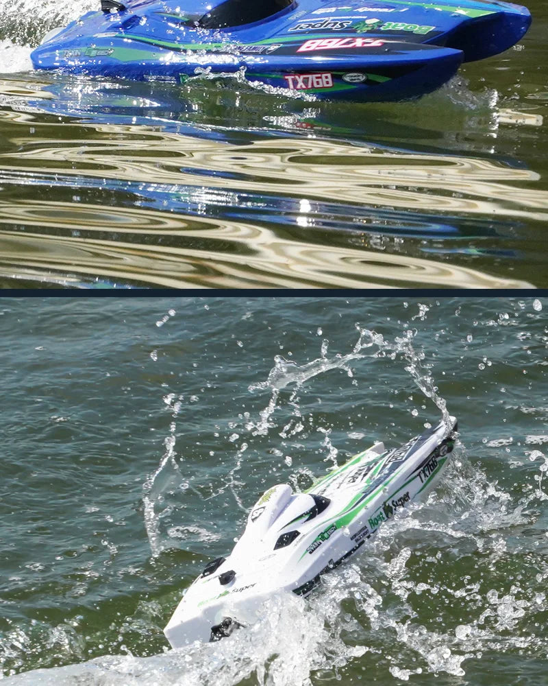 TX768 RC Boat 2.4G Brushless High Speed Remote Control Ship 30km/h