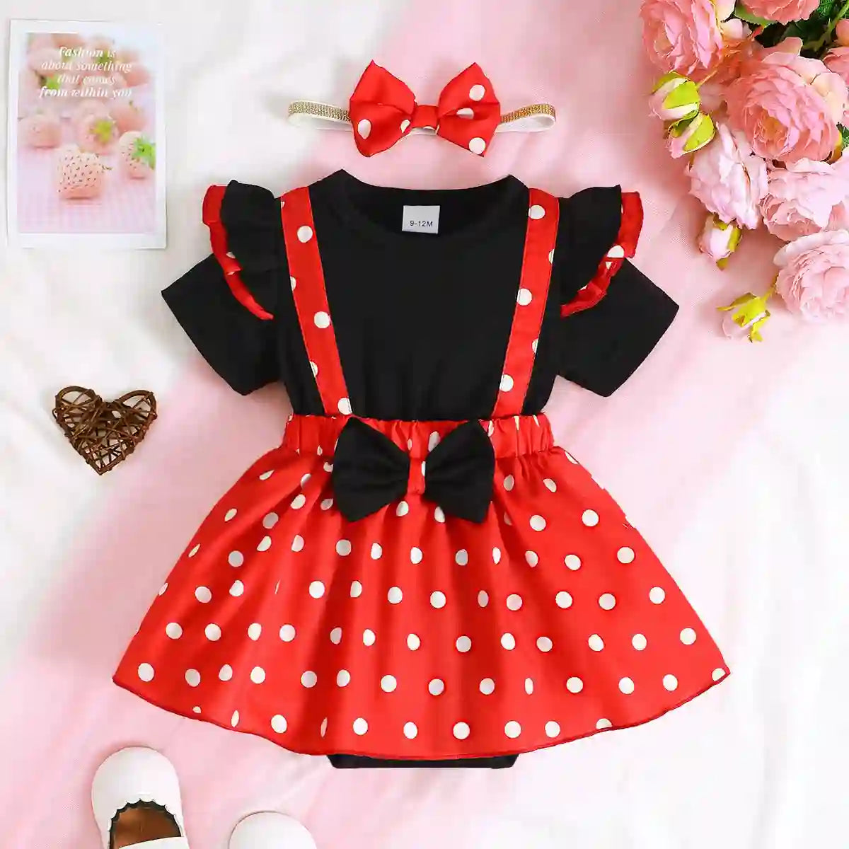 Jada Baby Girl Dress - Casual Dot Print Set 0-1 Year