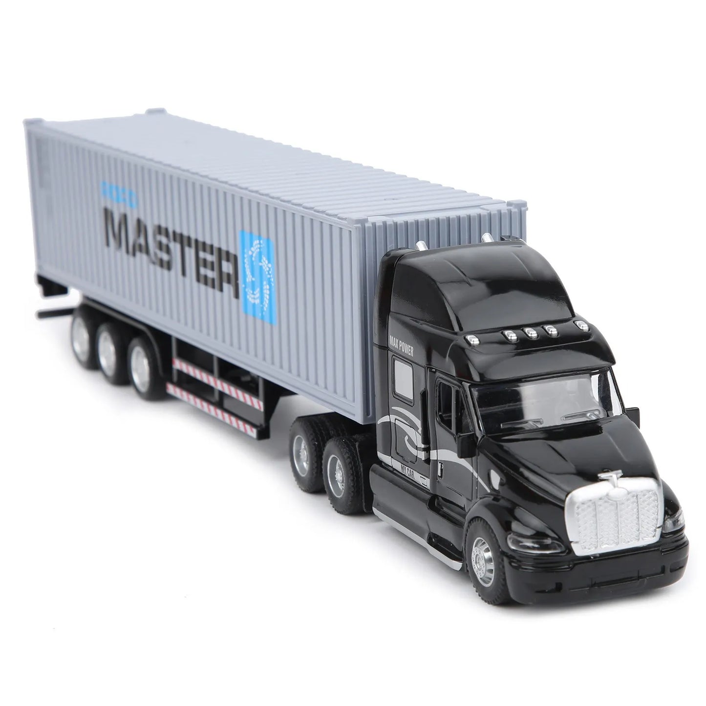 1:48 Alloy Container Car Model with Pull Back Function