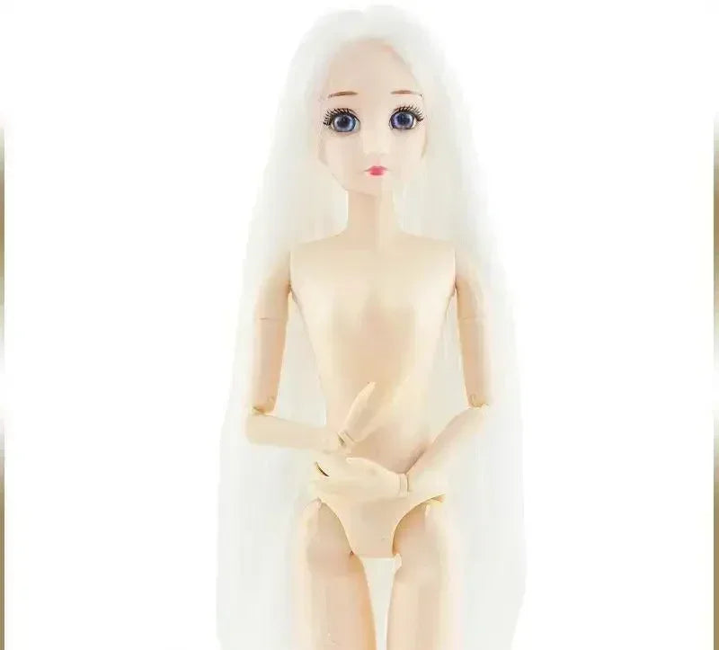 30cm Bjd Doll 12 Moveable Joints 1/6 Girl's Dress 3D Eyes Toy with Clothes Shoes Kids Toys for Girl Children Gift doll